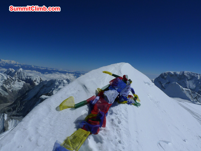 Top of the summit of mount Barunste. Photo Frank Seidel