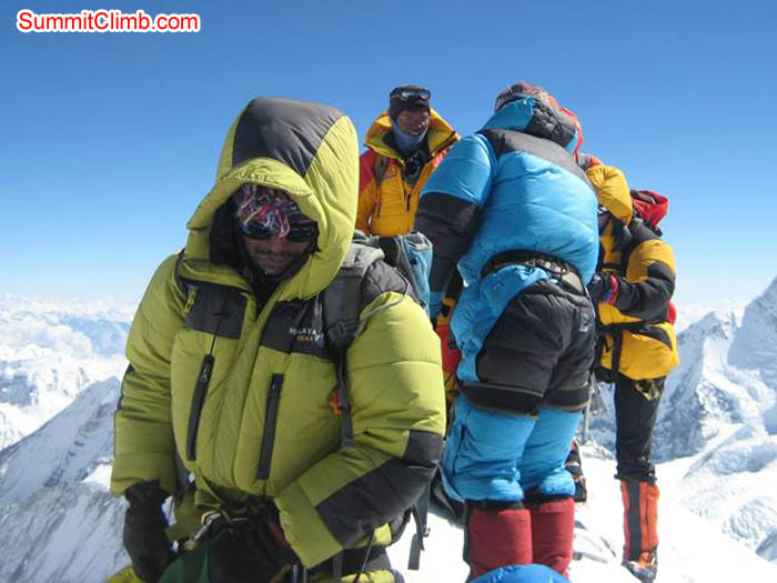 Team on the summit of Mera Peak. Jussi Kuva Photo.