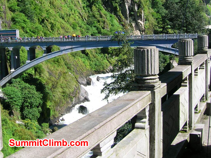 Friendship bridge spans the border between Nepal and Tibet. Steve Janke Photo