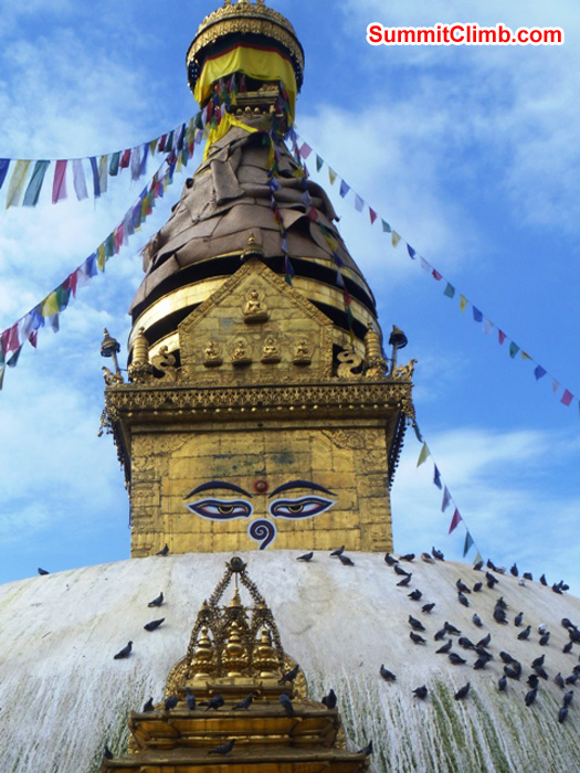 Monkey temple in Kathmandu photo by matt