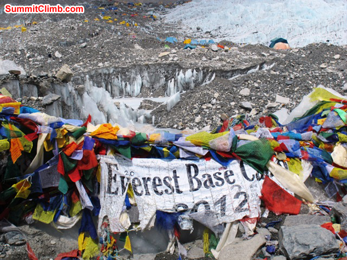 Welcome to Everest Base Camp. Monika Witkowska Photo.