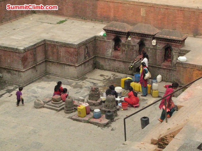 A Dhunge Dhara is a traditional stone water tap found extensively in Nepal. Photo Rares Voda