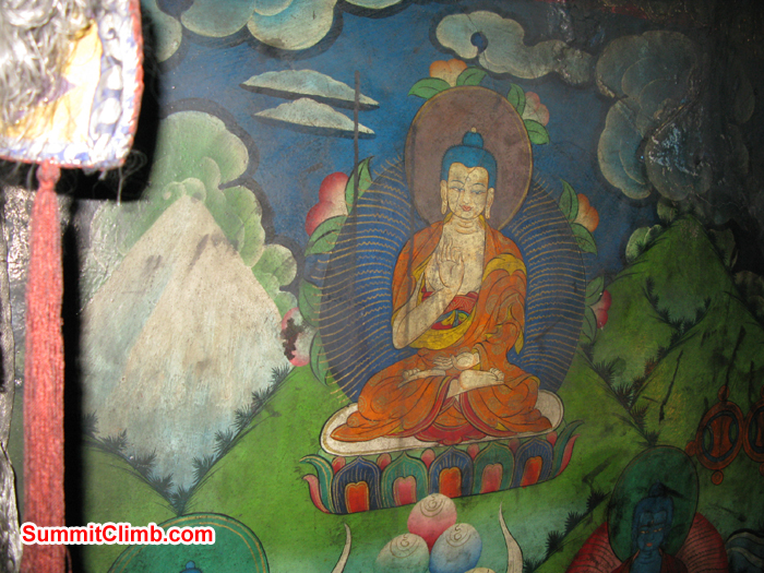Buddha Art on wall. Photo Rares Voda