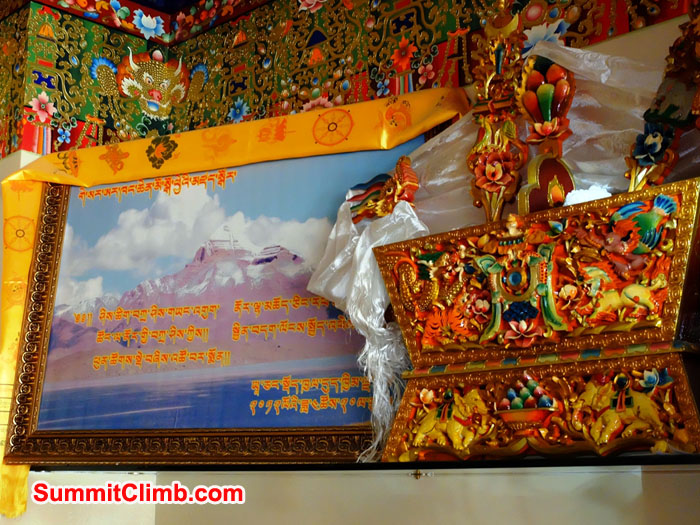 Mount Kailash and Beautiful deoration in Shigatse
