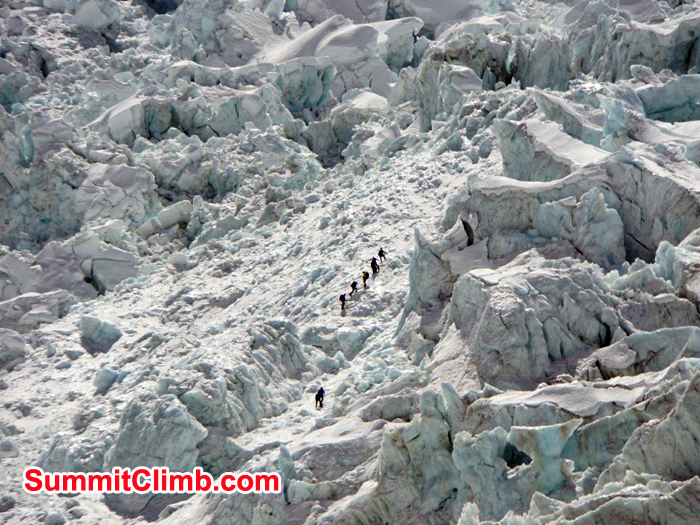 Sherpas at the Khumbu Ice Fall