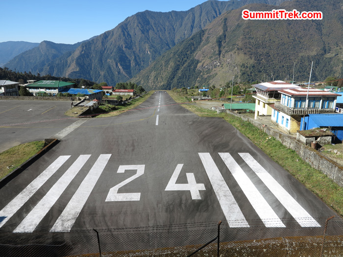 World famous Airport in the world, Lukla Airport. Photo by Matthew Slater