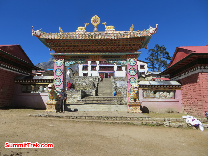 Tangboche Monastery gate. Photo by Daniel Haraburda Joseph.