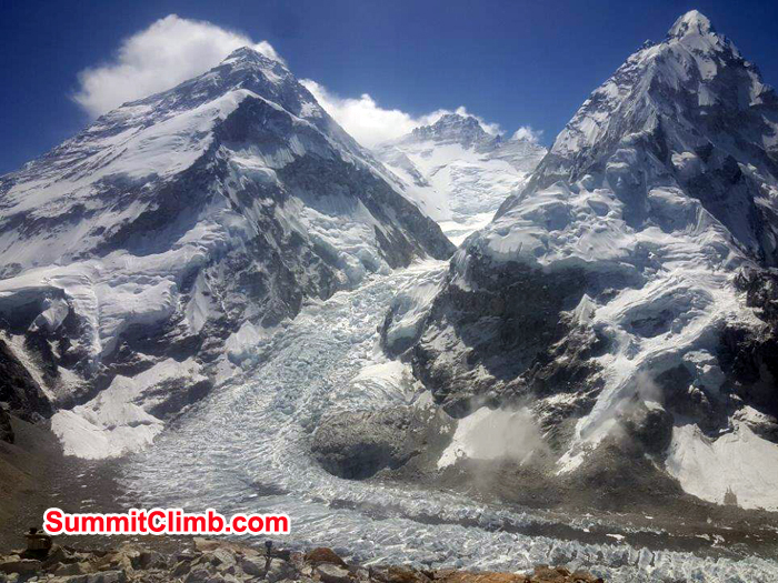 Everest both side ridge seen from Pumori ABC