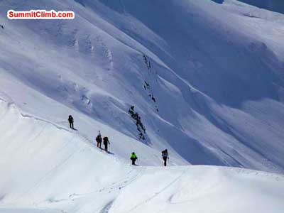 Winter Glacier School organised by SummitClimb