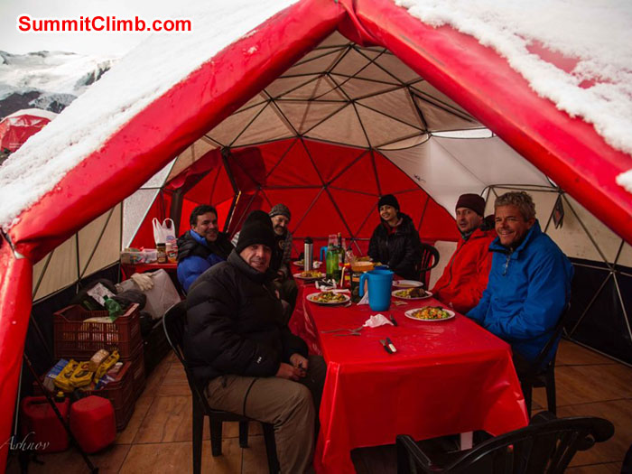 Our dome tent at BC - Photo Ashok Tripathi