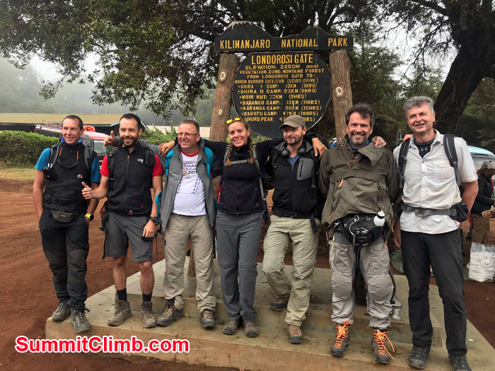 Kilimanjaro expedition before entering park