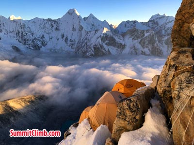 tents are on Amadablam camp 2