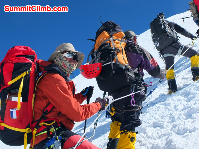 Ascent from C1 to C2, cho oyu