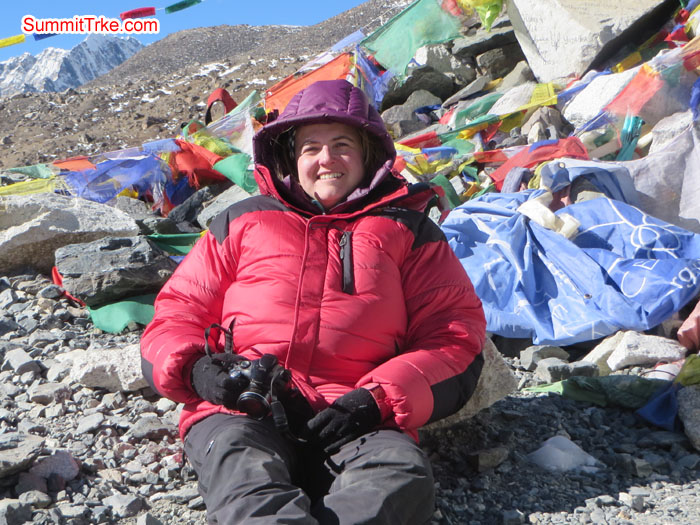 Alex at Everest Base Camp. Photo Aless.